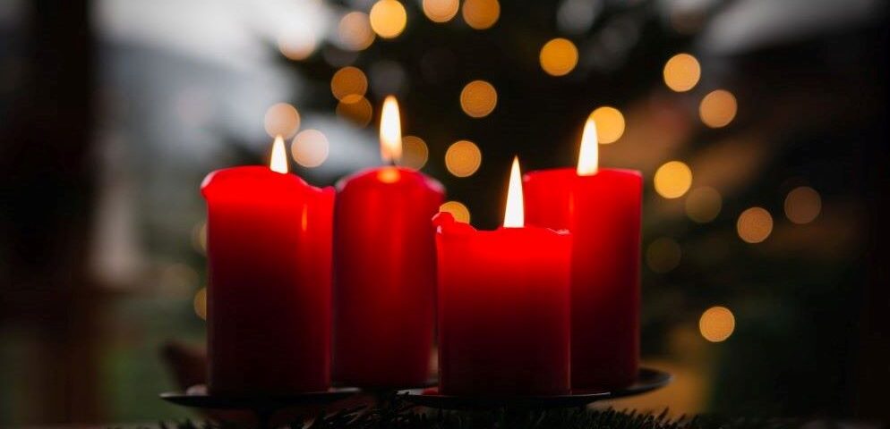 Christmas memorial candles