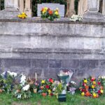 Flowers laid at Rajah Rammohun Roy’s grave