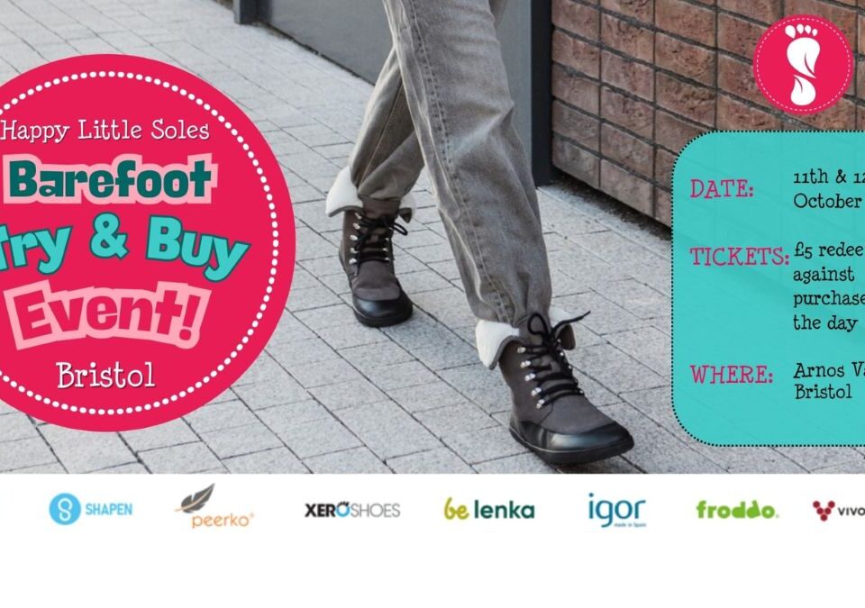 Happy Little Soles Barefoot Try and Buy event at Arnos Vale