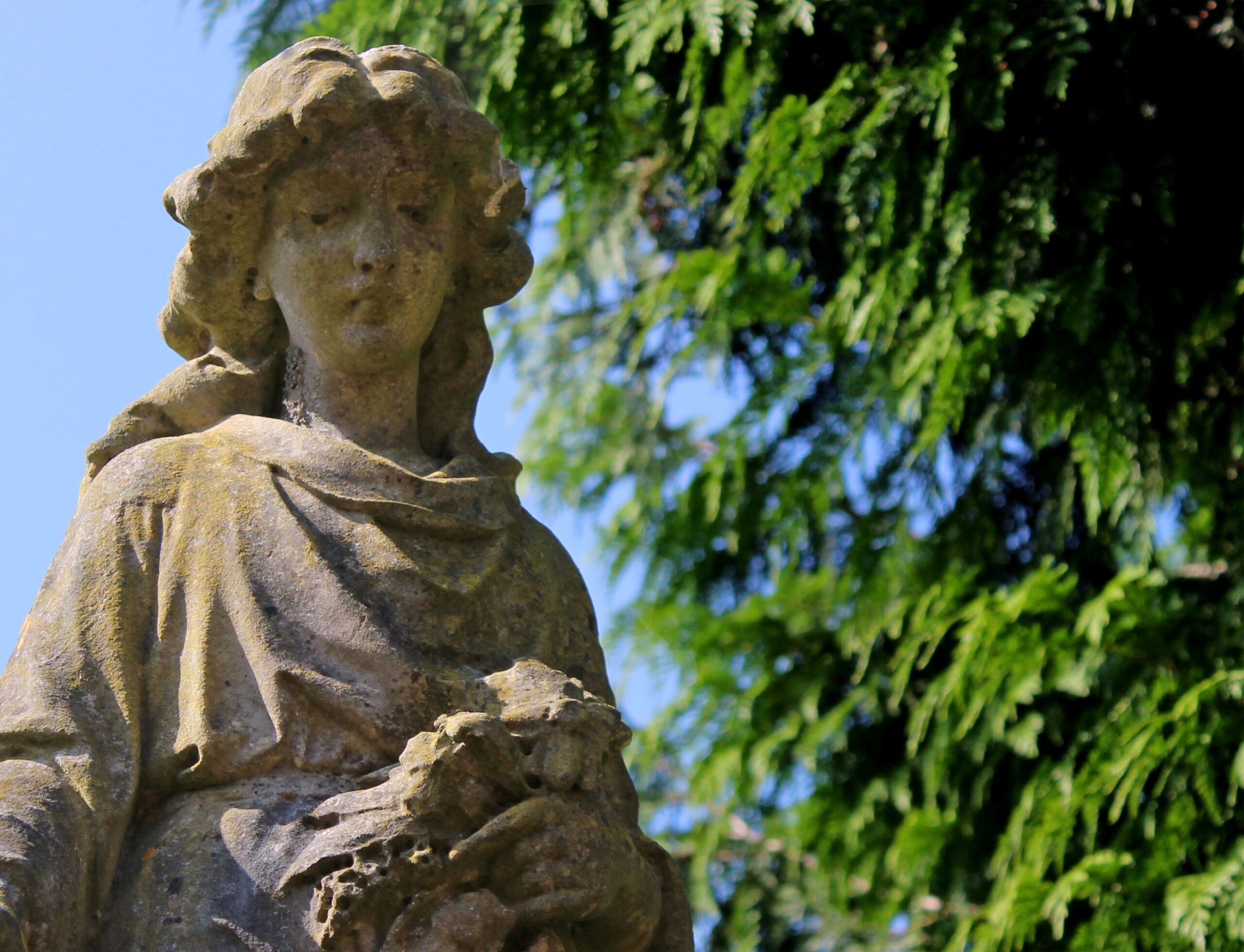 Victorian angel sculpture at Arnos Vale Cemetery