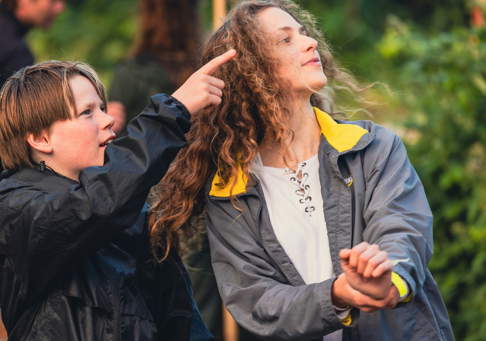 Teenagers in Nature